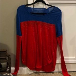 Red and Blue Long Sleeve